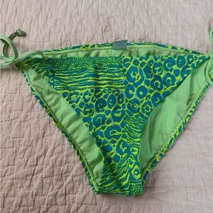 Hot Water Neon Green and Blue Bikini Bottom